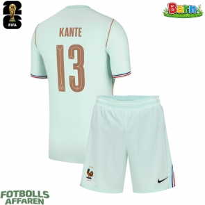 Frankrike Kante #13 Bortaställ Barn VM 2026 Kortärmad (+ Korta byxor)